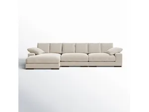 Угловой диван Lonsdale 375×168×86 см обитый кордрой из массива